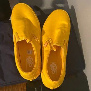 Yellow Tonal Checkerboard Vans - All Yellow Checkered Vans Shoe Size 10 US